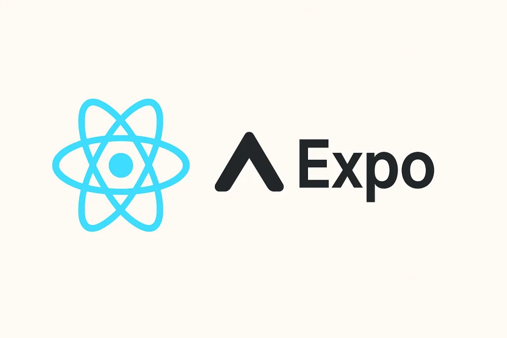 react native logo, expo logo